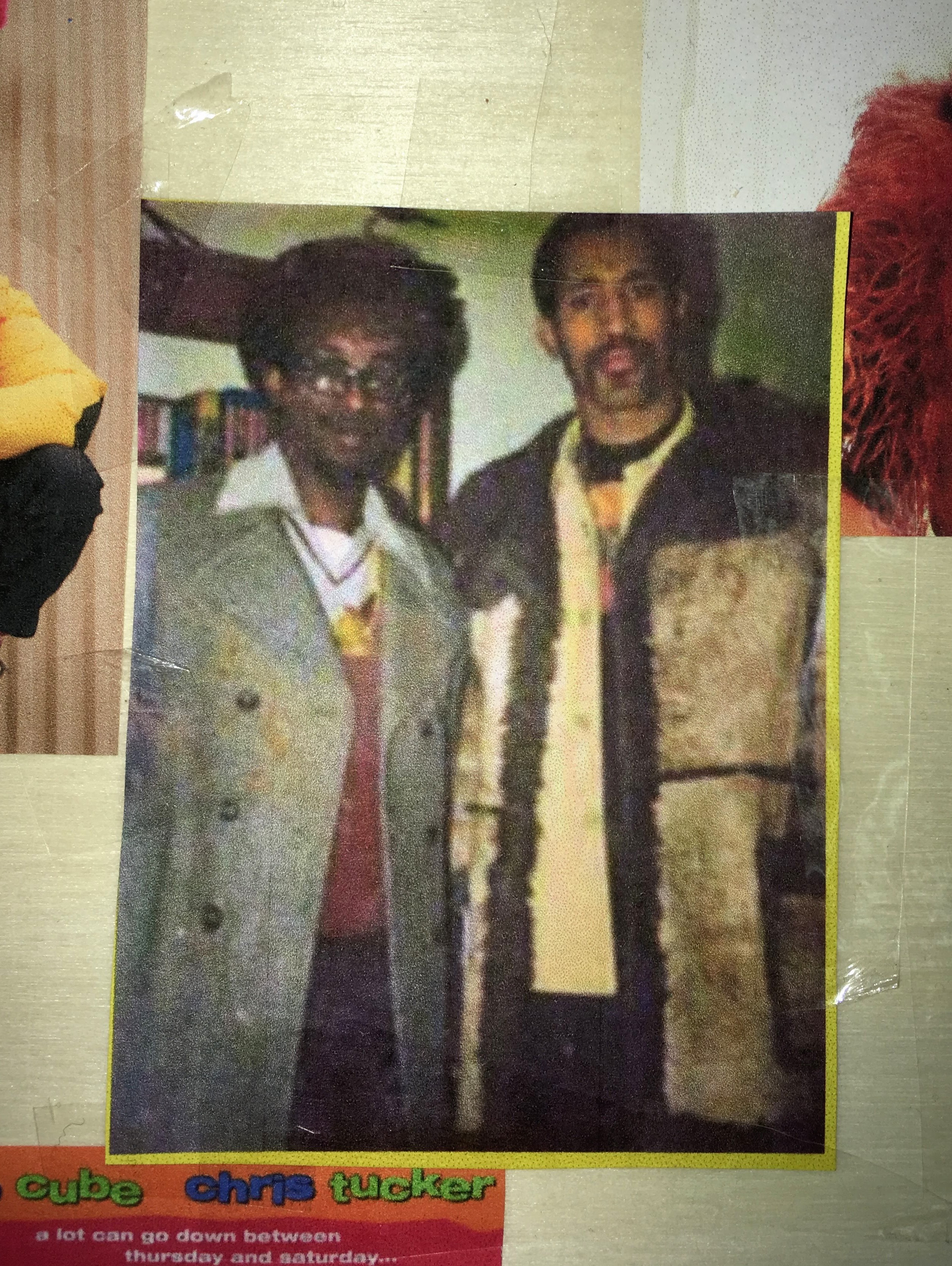 This image is of Coke la Rock (left) and DJ Kool Herc (right) . I place this image in the center of the box because they are noted to be the first emcee and DJ of hip-hop. I feel they have to be in the middle because without them, the rest may not exist.
