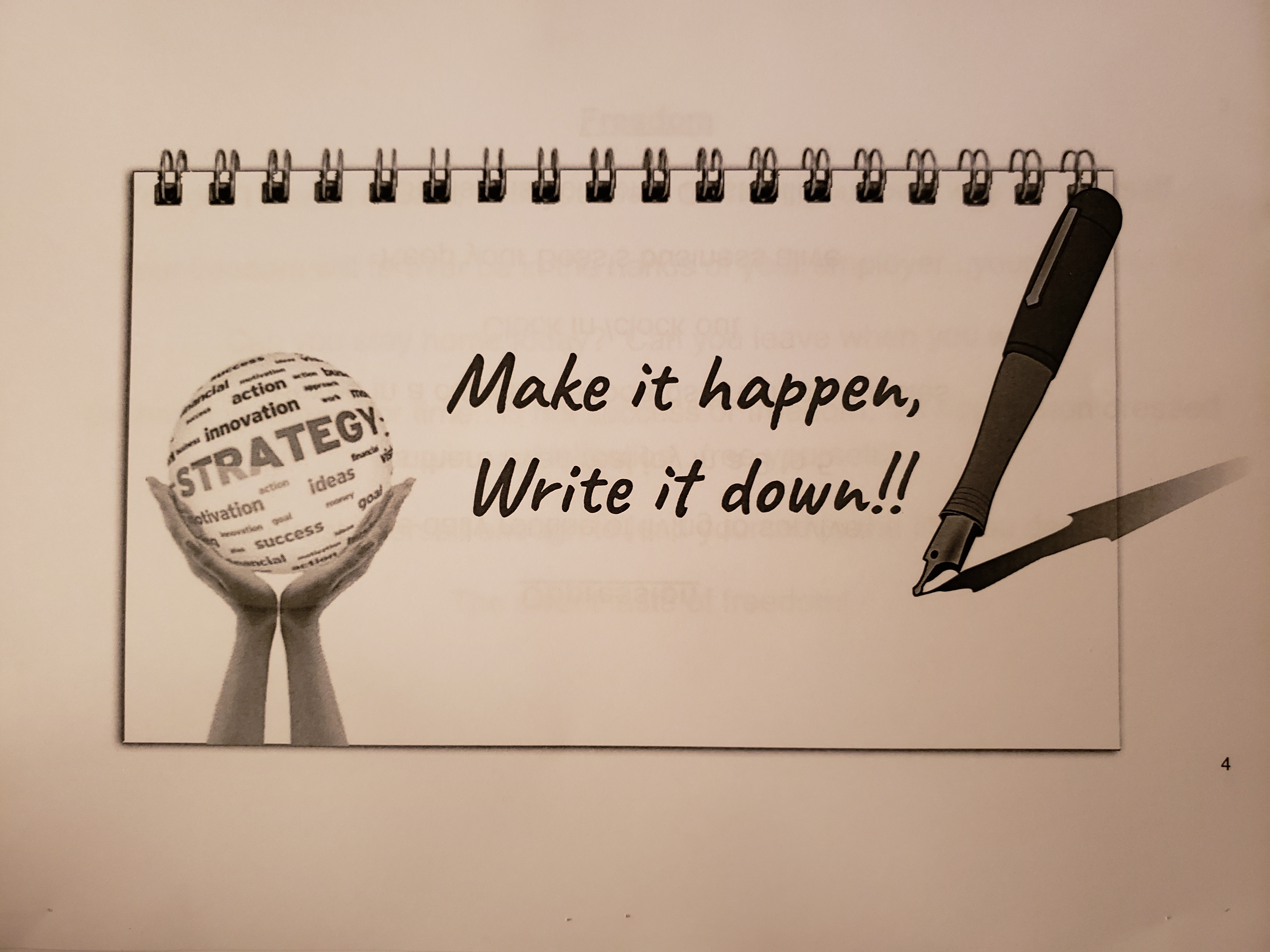 Don't keep a good idea in your head, write it down!