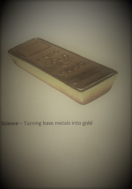 4- Gold bar: Historically, alchemist believed they could make gold