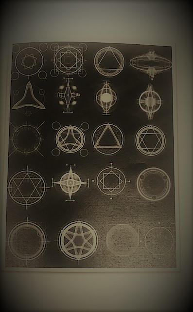 6- photo of various shapes which represent alchemy and the alchemical symbols