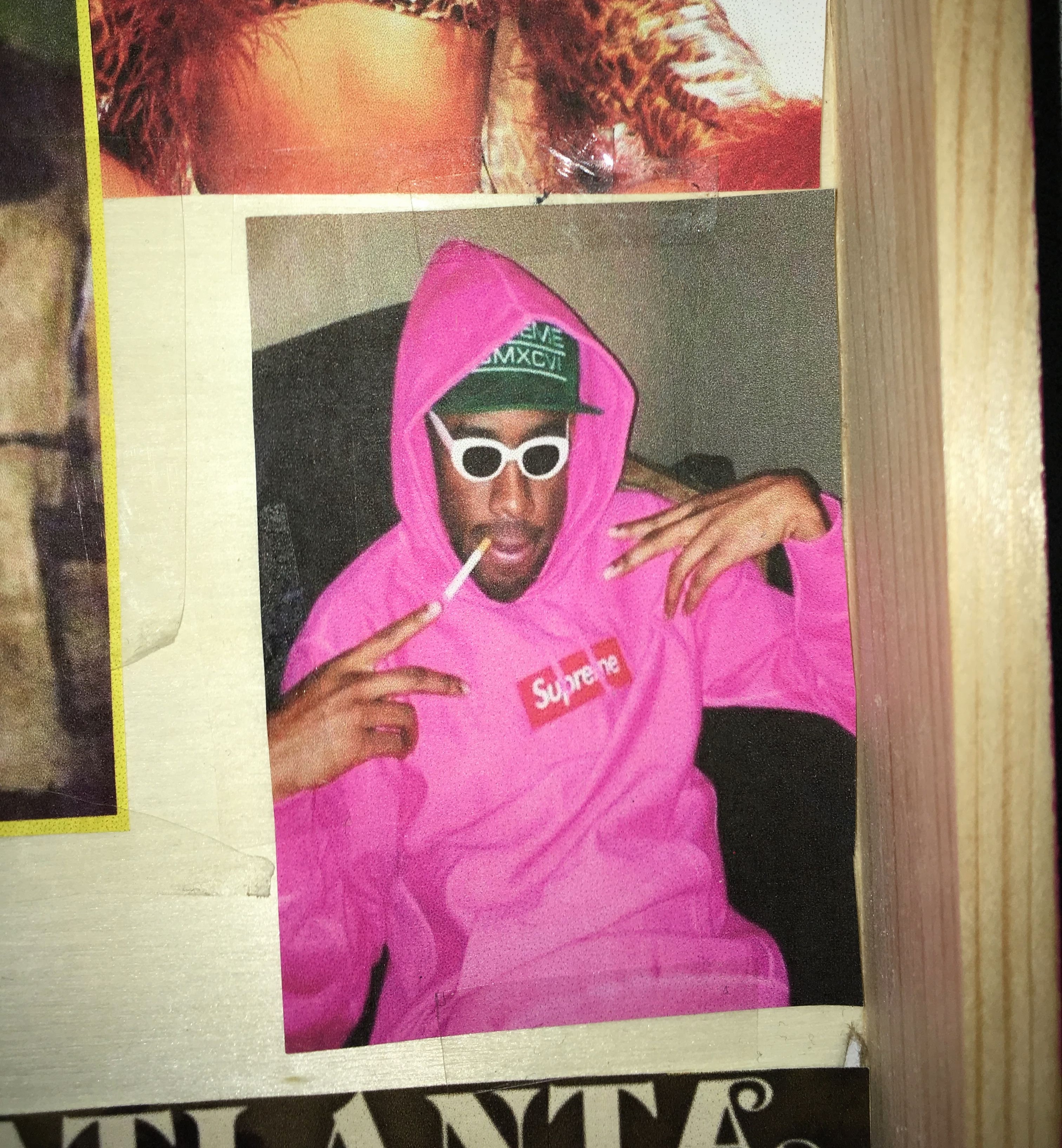 This image is a picture of Tyler, the Creator from a 2013 interview with ‘Noisey’. I placed this picture in the box because he is one of the main inspirations for my art. I placed this image under the ‘2010s fashion’ in my teaching module. However, he’s a current figure in hip-hop who has branched out into multiple fields of media, such as fashion.