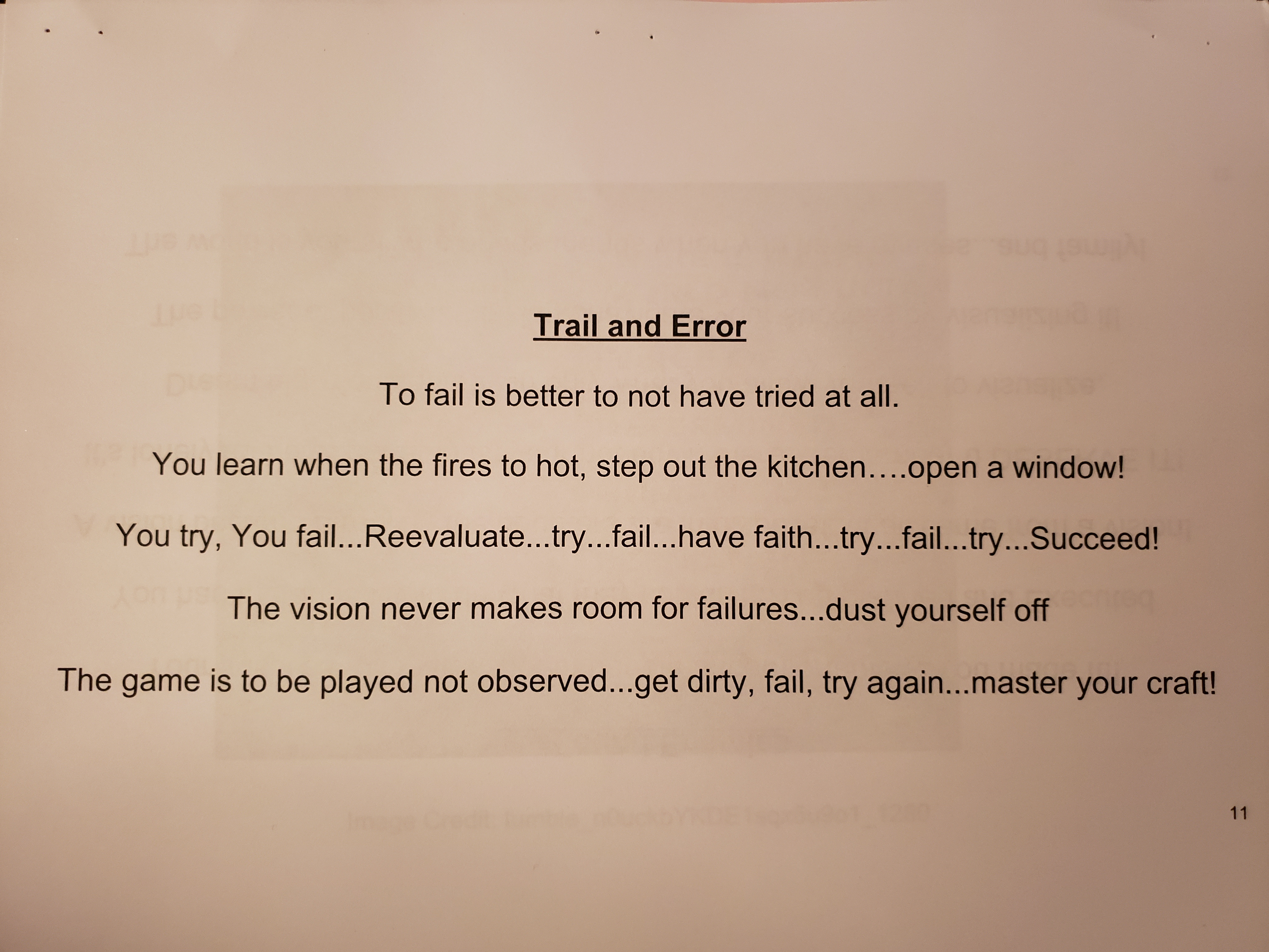A poem to remind you that every entrepreneur experiences Trial and Error