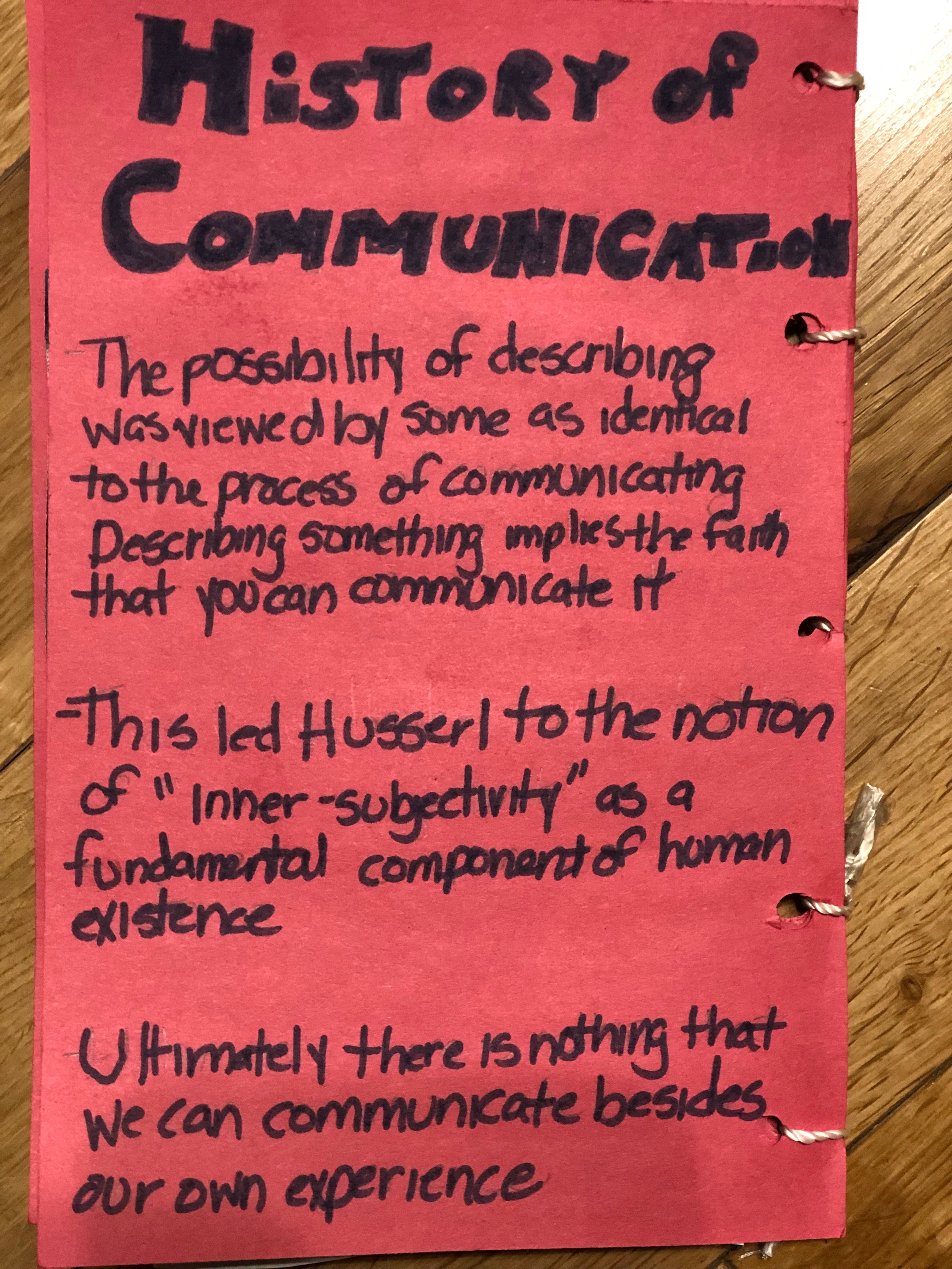 Page 14- Phenomenology and the History of Communication