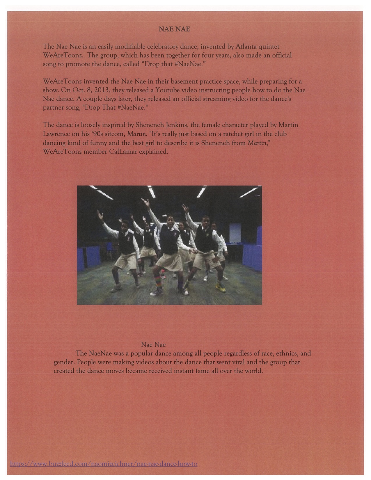 Page 13. The Nae Nae performed by the kids of Ron Clark Academy.